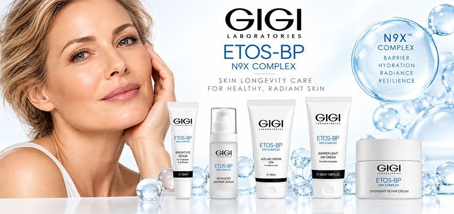 סדרת הטיפוח GIGI ETOS BP עם סרומים וקרמים מתקדמים לפנים