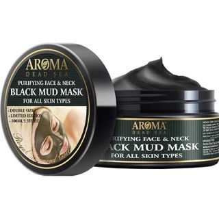 Aroma Dead Sea Purifying Face and Neck Black Mud Mask